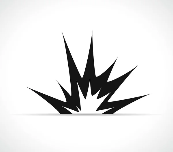 Vector explosion icon black design — Stock vektor