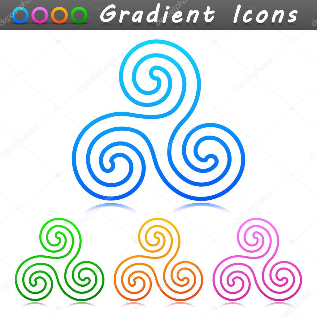 Vector illustration of ornament symbol icon design