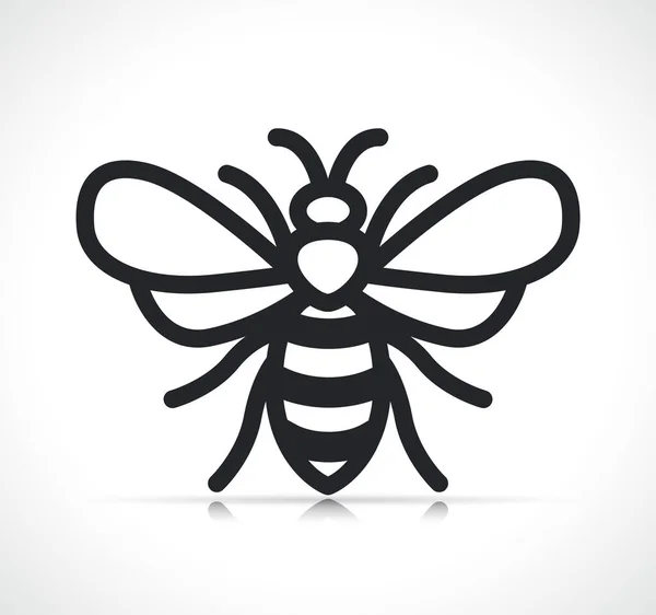 Εικονογράφηση Διάνυσμα Του Εικονιδίου Σύμβολο Μέλισσας Απομονωμένο — Διανυσματικό Αρχείο