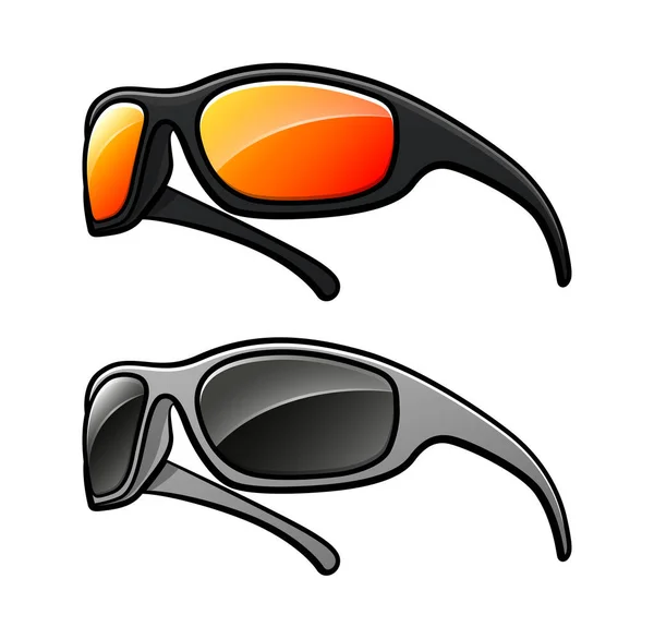 Ilustración Vectorial Gafas Sol Diseño Dibujo Aislado — Vector de stock