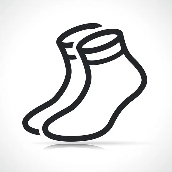 袜子图标符号设计的矢量图解 — 图库矢量图片