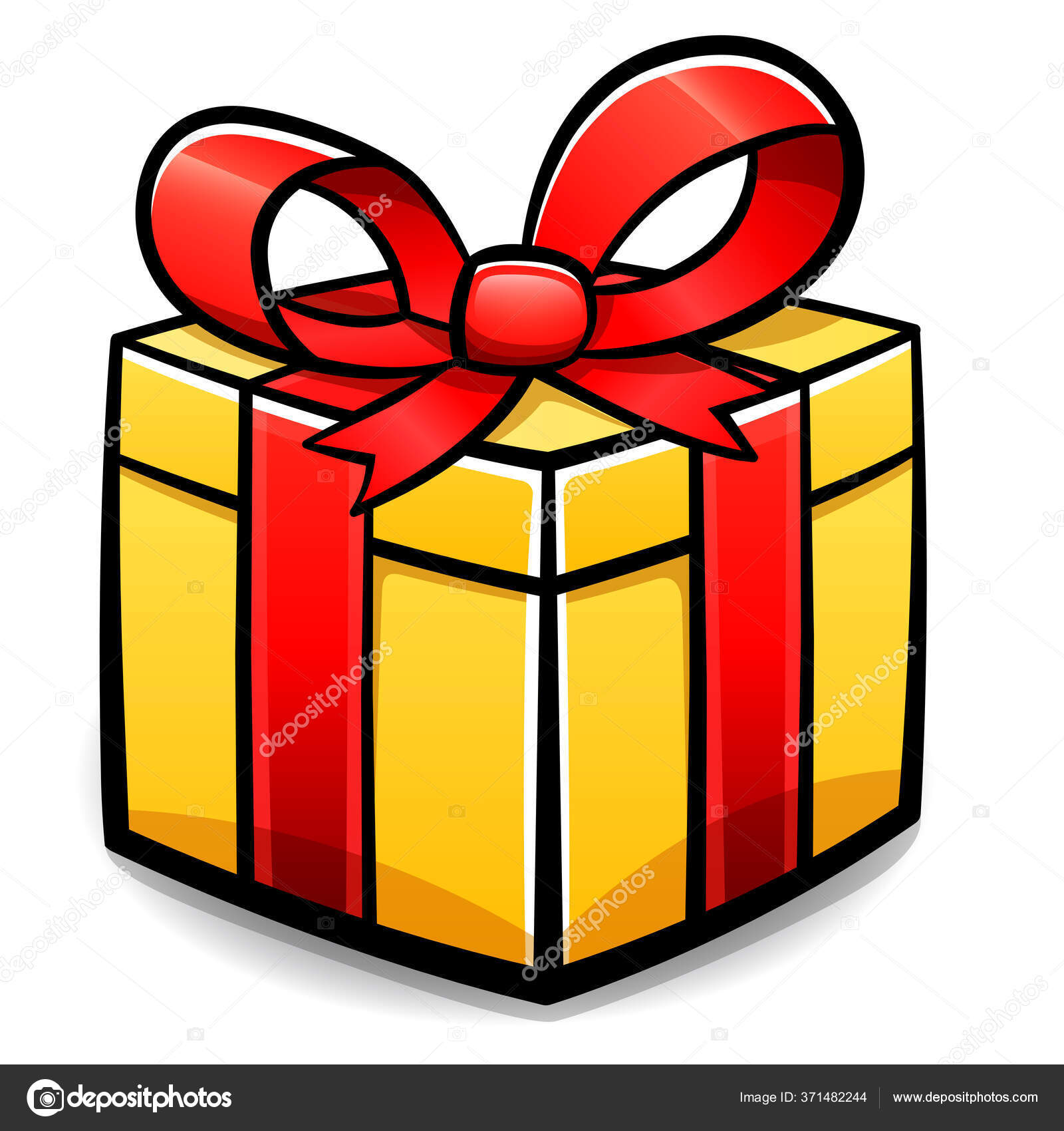 Ilustración Vectorial Caja Regalo Diseño Aislado Imagen Vectorial de