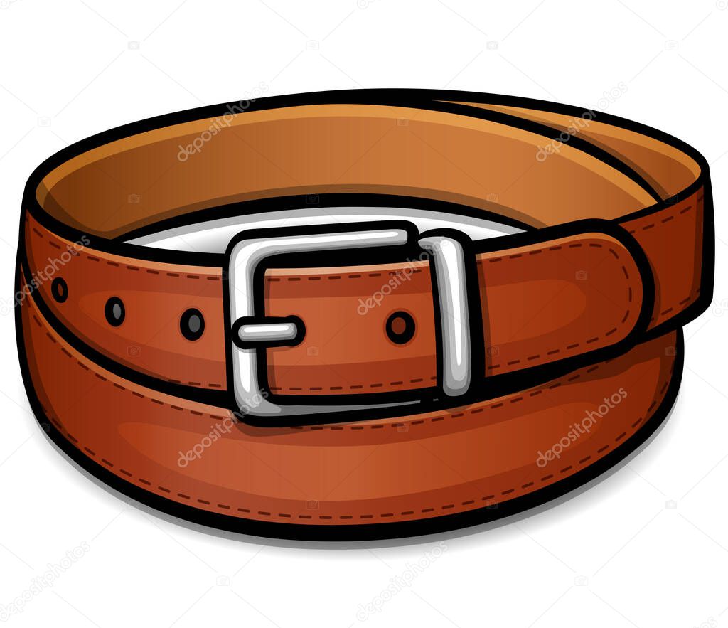 Vector illustration of belt isolated drawing design