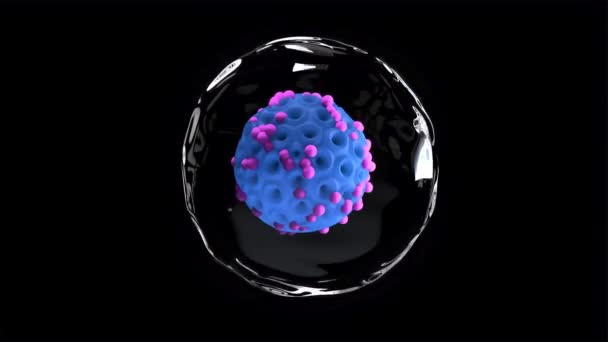 hépatite, virus, modèle 3D, animation, médical, COVID-19, cellule, commercial  