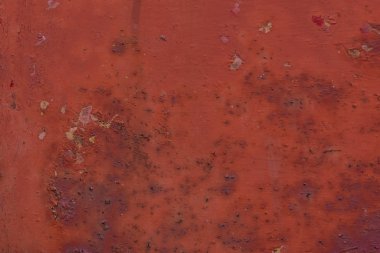 Turuncu renkli metal paslı yüzey, arka plan dokusu. 