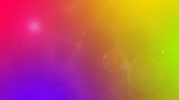 現代のネオン抽象的な虹の背景と太陽フレアと粒子 明るい色グラデーション 要旨ぼやけた壁紙 — ストック写真