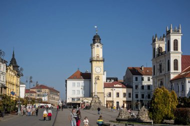 Banska Bystrica, Slovakya - 27 Ekim 2019: Slovak Ulusal Ayaklanmasının ana meydanı