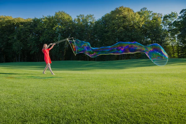 Bubbles leisure activity — Stock Photo, Image