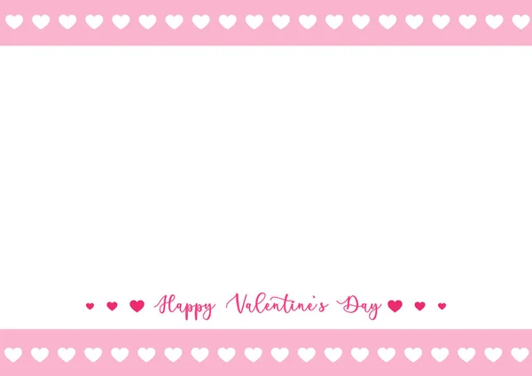 Cornice cuore carta rosa colore bianco. Spazio per il testo. Buon San Valentino. — Foto Stock