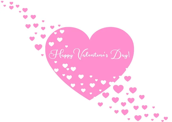 Cornice cuore carta rosa colore bianco. Spazio per il testo. Buon San Valentino. . — Foto Stock