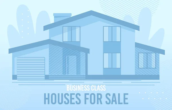 Banner Advertising Business of Class Real Estate — Stock Illustration Banner Advertising Business of Class Real Estate Royalty Free Stock Vectors
