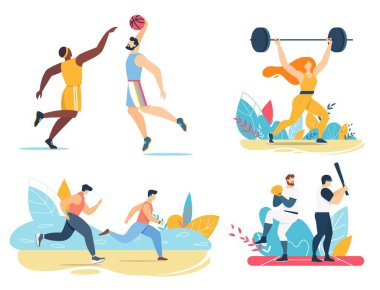 Erkek Sporcu Egzersiz Oyunları Seti