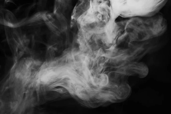 White smoke black background. Weap steam. Fog concept on dark. — Stock Photo, Image