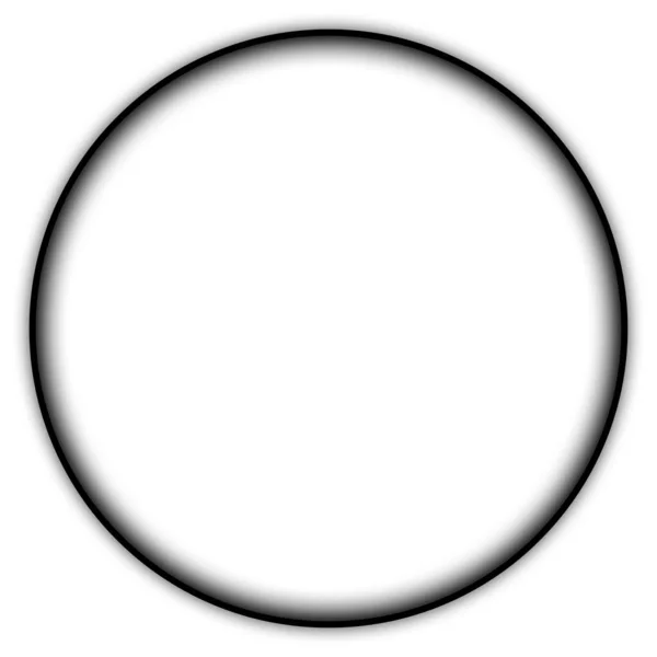 Μαύρο Περίγραμμα Κύκλου Λευκό Φόντο Πλαίσιο Για Αντίγραφο Χώρου Φωτογραφία — Φωτογραφία Αρχείου