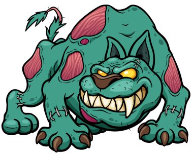Çizgi film köpek zombi