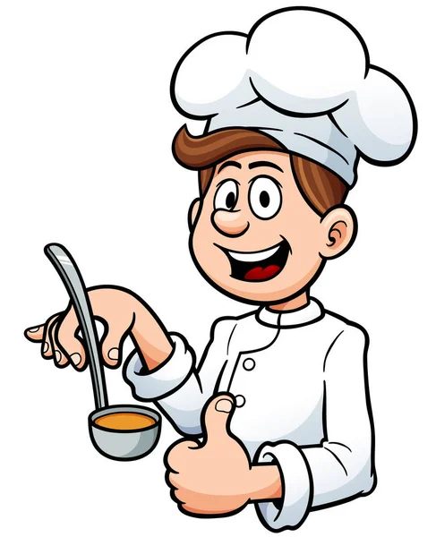 Personaje Chef de dibujos animados — Vector de stock
