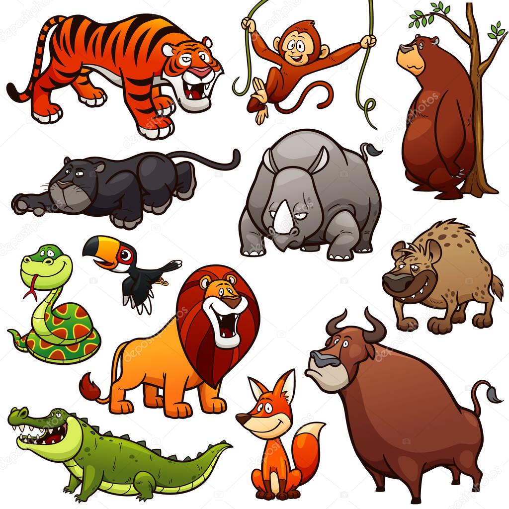 Wild Animals Character Stock Vector Image by ©sararoom #129495604 Wild Animals Character Stock Vector Image by ©sararoom #129495604