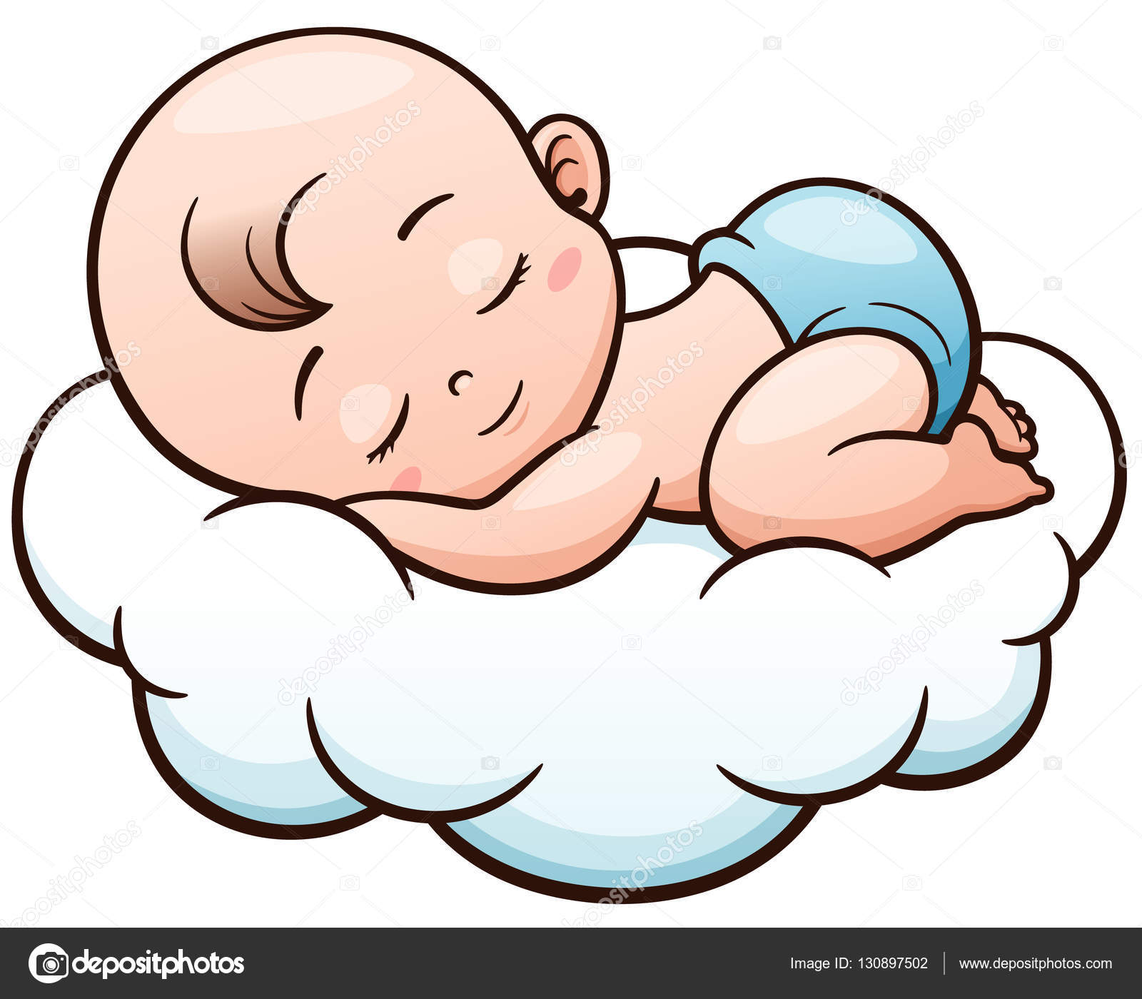 Estilo De Desenho Animado Plano Recém-nascido Bonito Bebê Bebê