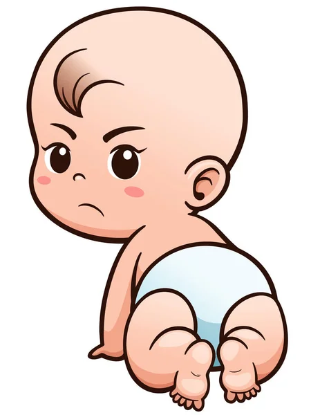 漫画かわいい赤ちゃん — ストックベクタ