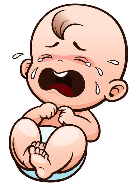 Cartoon schattige baby — Stockvector