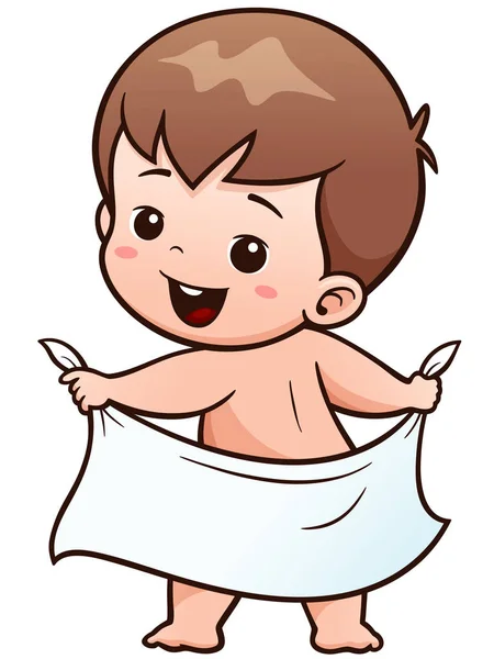 Cartoon Cute Baby — Stock Vector