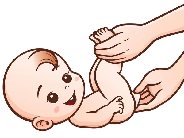 漫画のキャラクターを赤ちゃん — ストックベクタ