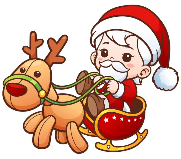 Bébé Père Noël mignon — Image vectorielle