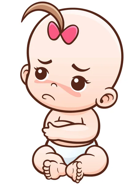 Cartoon schattige baby — Stockvector