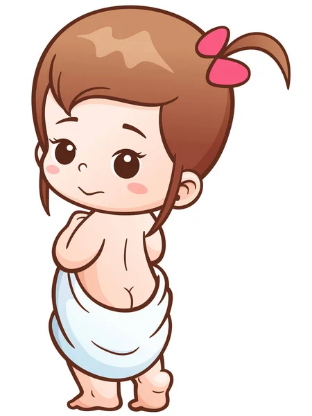 Schattige baby cartoon — Stockvector