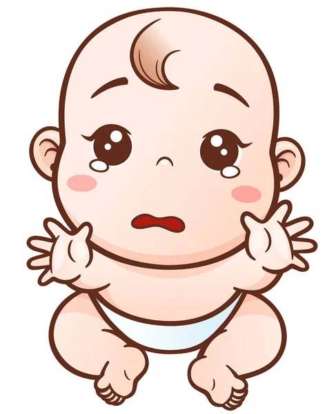 Schattige baby teken — Stockvector