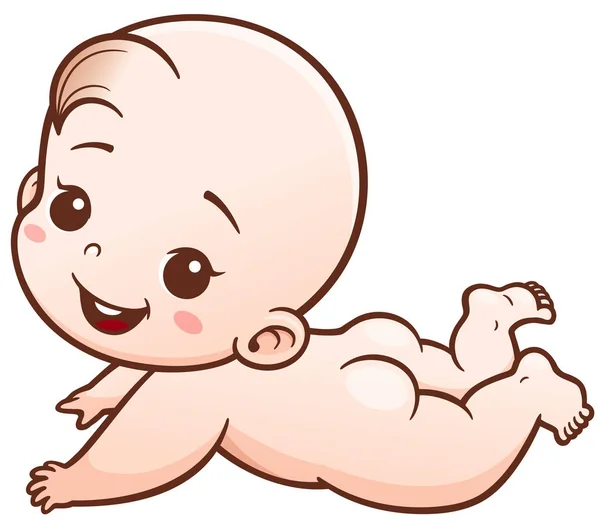 Cartoon schattige baby — Stockvector