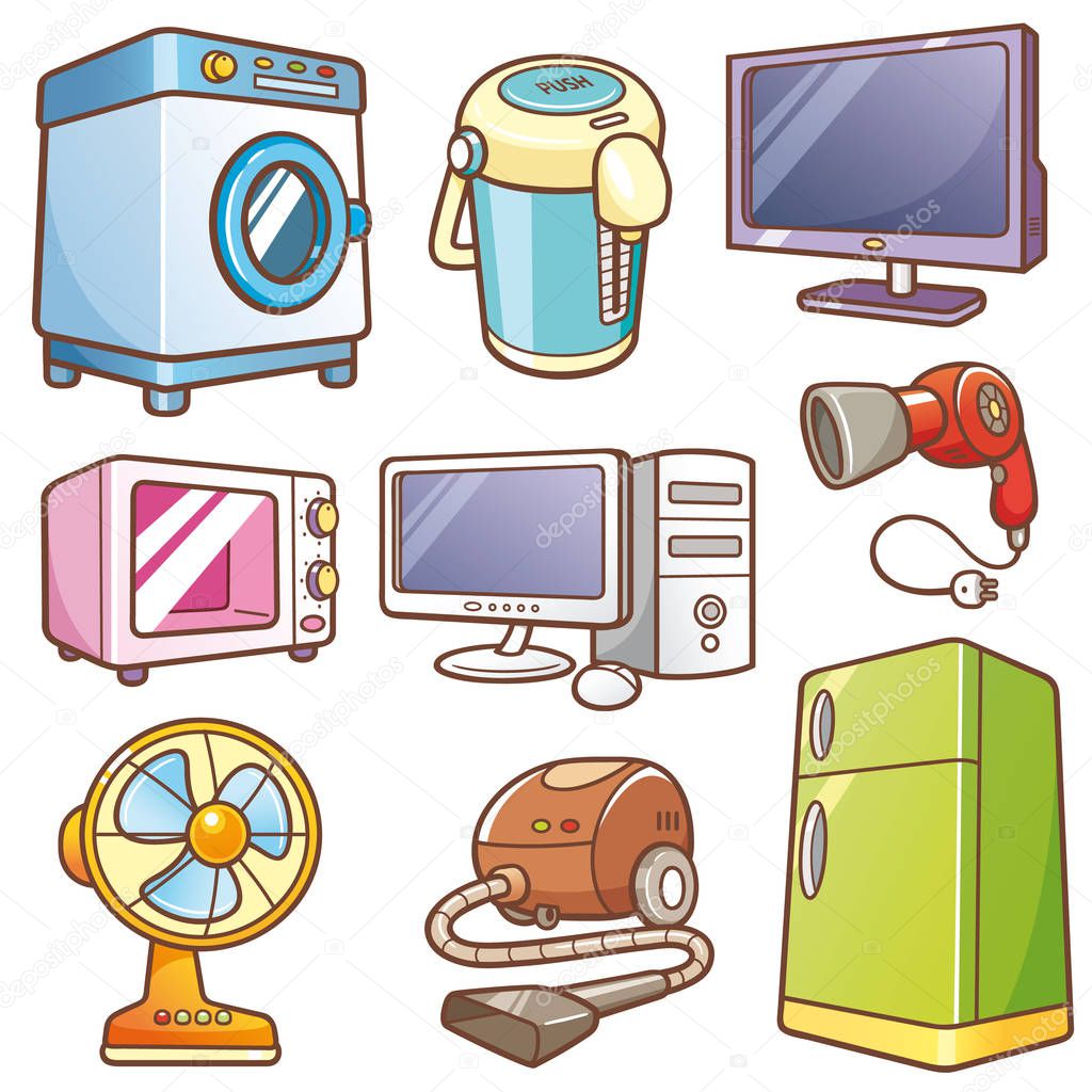Cartoon Home electronics