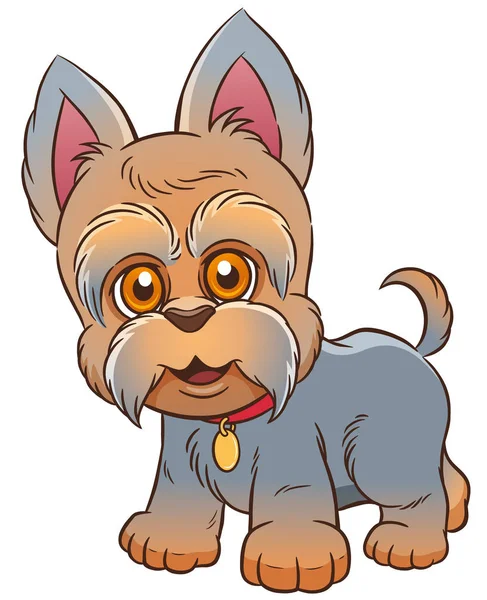 Vektor Illustration Von Cartoon Niedlichen Hund — Stockvektor