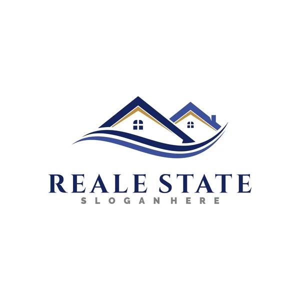 Holiday Real Estate Home Logo Icon Template — ストックベクタ