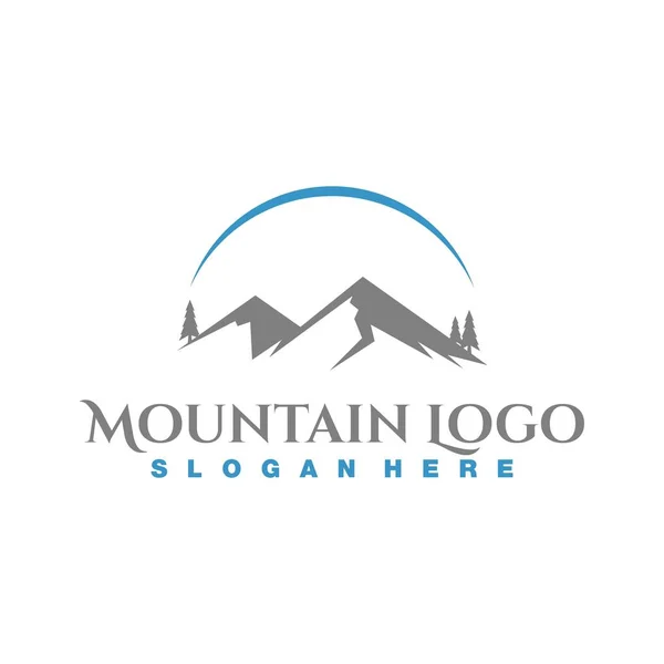 Horské Logo Obchodní Sportovní Ikona Ilustrace — Stockový vektor