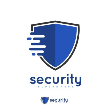 Kalkan ve güvenlik logosu, simge ve şablon