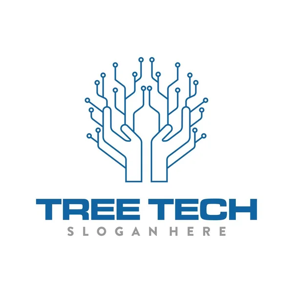 ağ ağacı teknolojisi logosu, simgesi ve şablonu