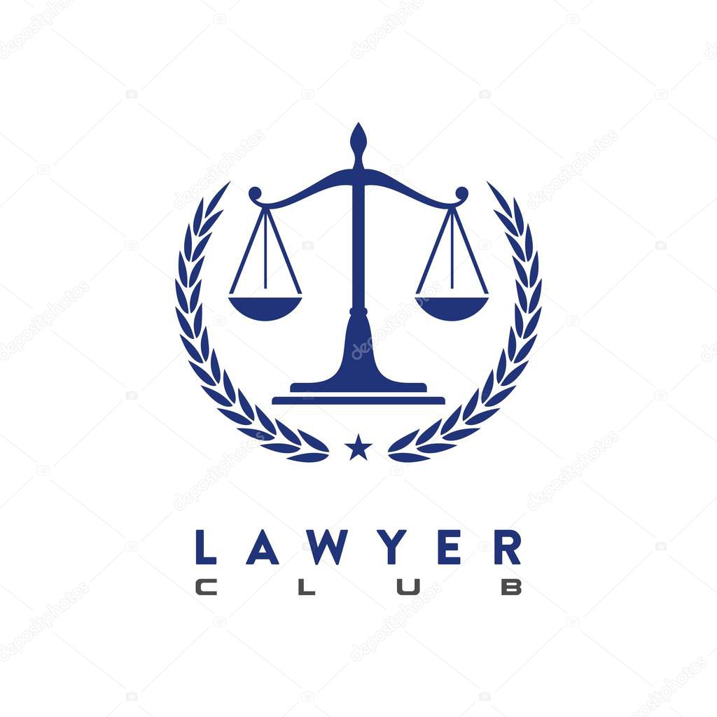 law and legal scale logo, icon and template