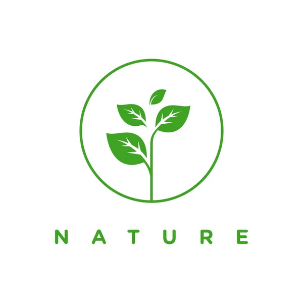 Garten Und Natur Logo Symbol Und Vorlage — Stockvektor