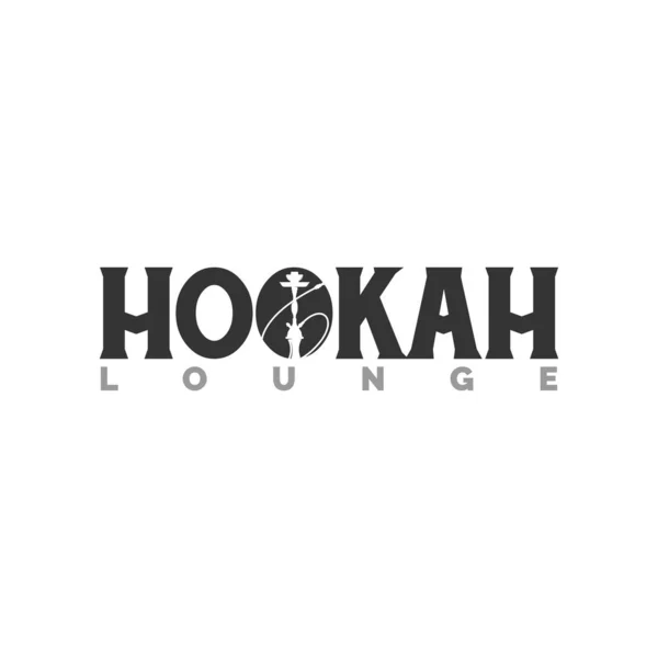 Hookah Logo Vintage Retro Concept Icon Template — Stock Vector