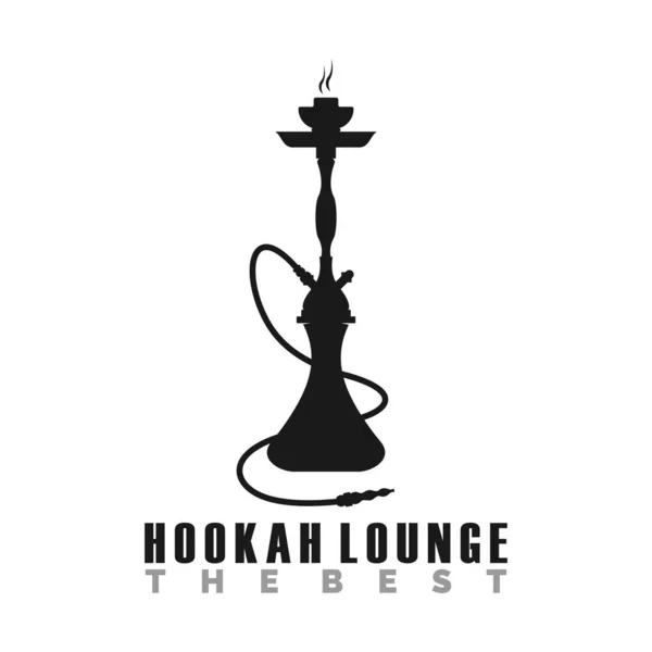 Het Hookah Logo Vintage Retro Concept Pictogram Template — Stockvector