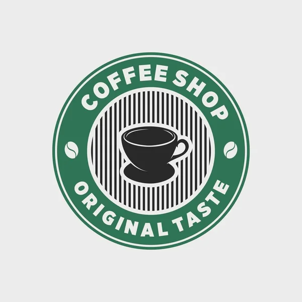 Vintage Coffee Shop Logo Icon Template — Stock Vector