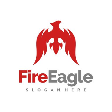 ateş kartalı logosu, simge ve şablon