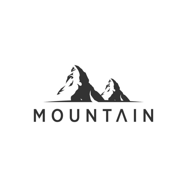 Mountain Outdoor Logo Symbol Und Vorlage — Stockvektor