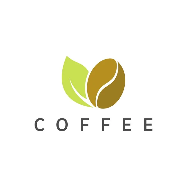 Coffee Bean Logo Icon Template — Stock Vector