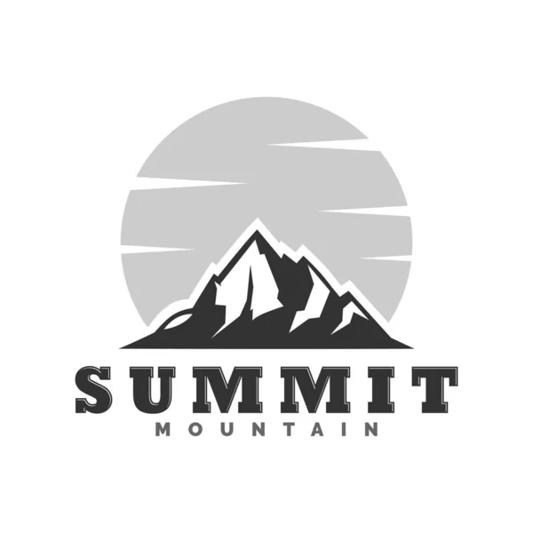 Dağ Açık Hava Logosu Simge Şablon — Stok Vektör