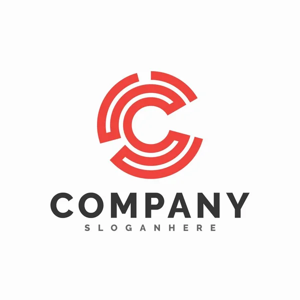 modern harf C logosu, simge ve şablon