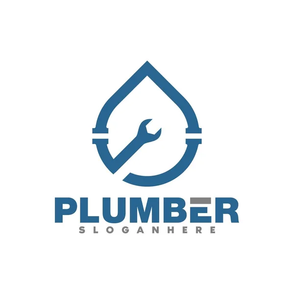 tesisat ve servis logosu, simge ve şablon