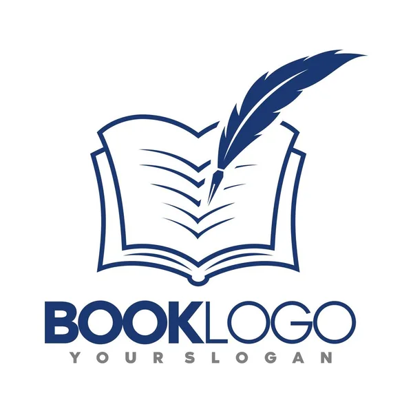 Kniha Vzdělávání Logo Ikona Ilustrace — Stockový vektor