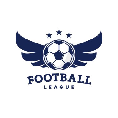 futbol amblemi logosu, simgesi ve şablonu